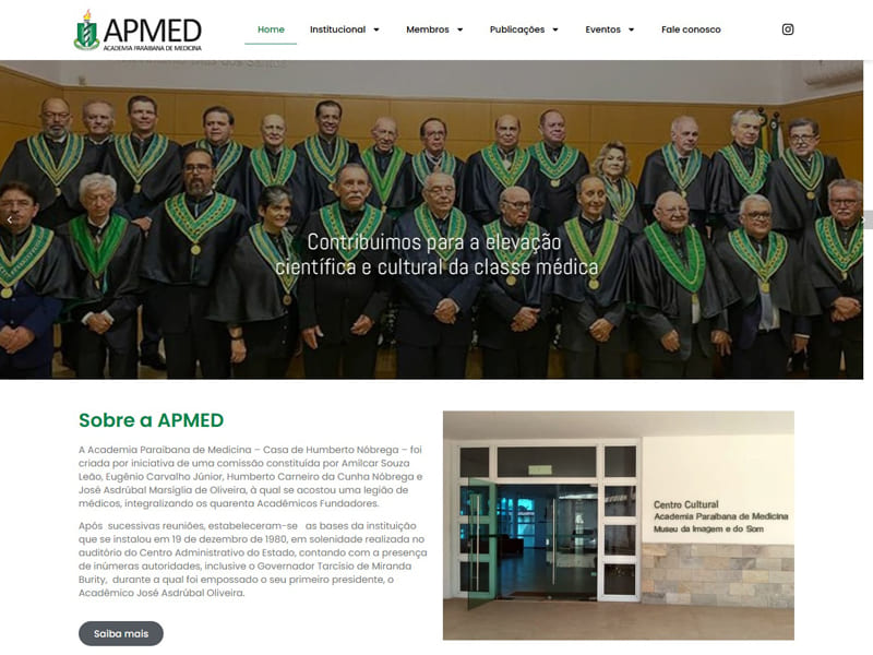 Projeto de saúde desenvolvido pela Sites PB para APMED