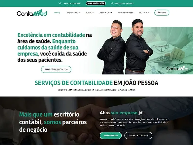 Projeto de saúde desenvolvido pela Sites PB para Contamed