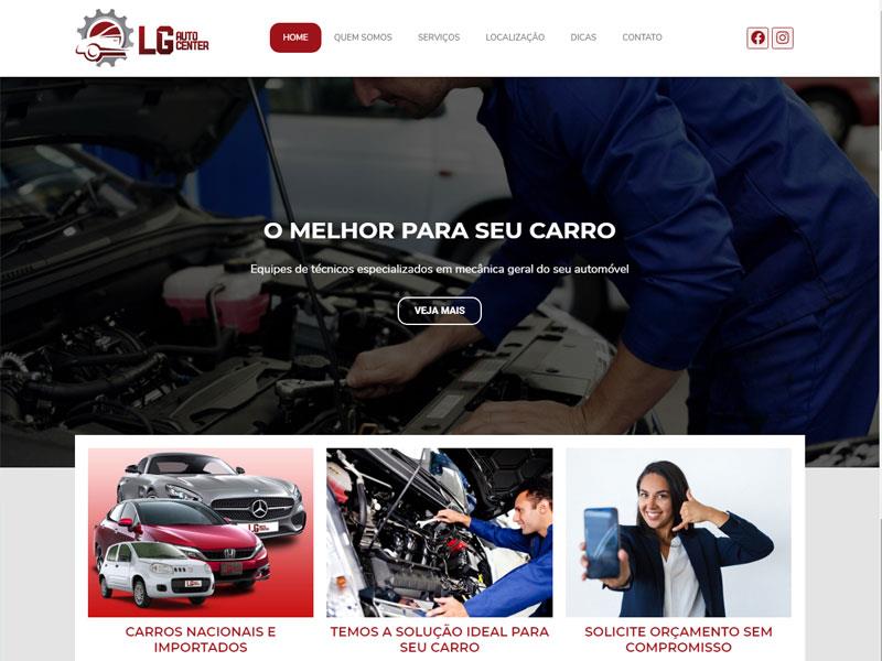 Projeto de serviços desenvolvido pela Sites PB para LG Autocenter