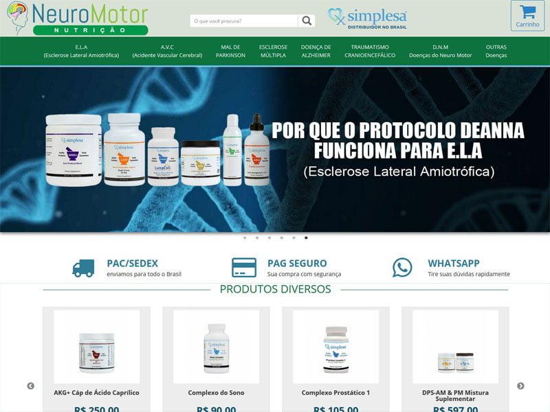 Projeto de saúde desenvolvido pela Sites PB para Neuromotor