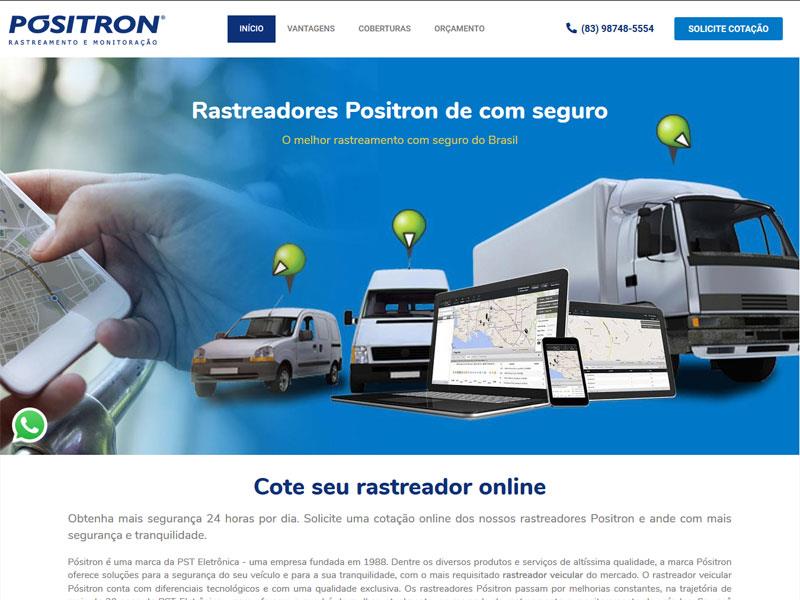 Site desenvolvido pela Sites PB para Positron Vendas