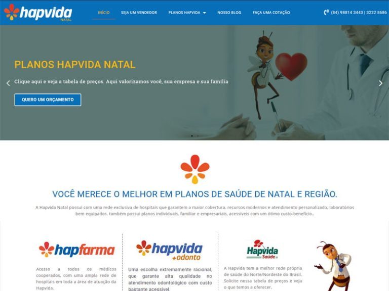 Site Hapvida Natal