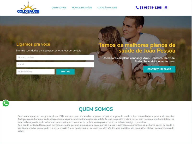 Site de planos de saúde João Pessoa