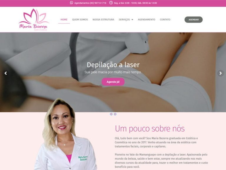 Site Maria Bezerra Itapororoca Estético